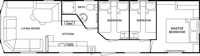 2025 Atlas Festival 36x10 3 Bed floor plan