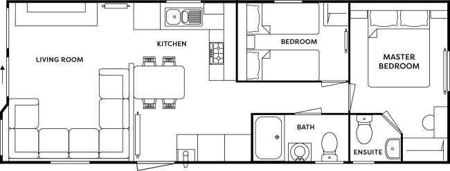 2025 Atlas Sahara 32x12 2 Bed floor plan