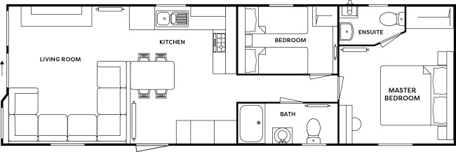 2025 Atlas Sahara 38x12 2 Bed floor plan