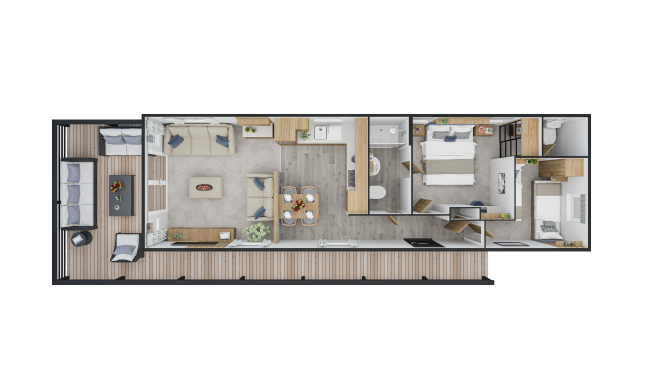 2025 Atlas Avanti 39x12 2 bed floorplan